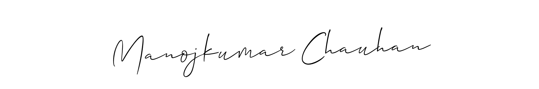 Manojkumar Chauhan stylish signature style. Best Handwritten Sign (Allison_Script) for my name. Handwritten Signature Collection Ideas for my name Manojkumar Chauhan. Manojkumar Chauhan signature style 2 images and pictures png