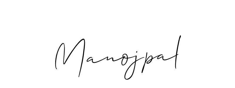 How to make Manojpal signature? Allison_Script is a professional autograph style. Create handwritten signature for Manojpal name. Manojpal signature style 2 images and pictures png