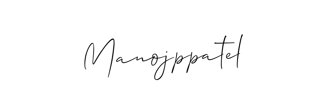 The best way (Allison_Script) to make a short signature is to pick only two or three words in your name. The name Manojppatel include a total of six letters. For converting this name. Manojppatel signature style 2 images and pictures png