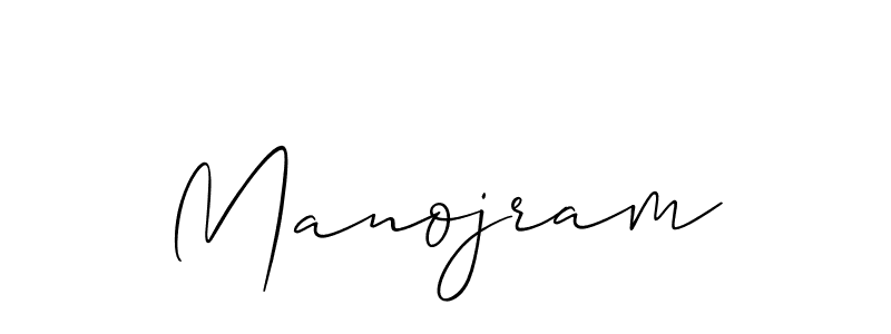 Design your own signature with our free online signature maker. With this signature software, you can create a handwritten (Allison_Script) signature for name Manojram. Manojram signature style 2 images and pictures png