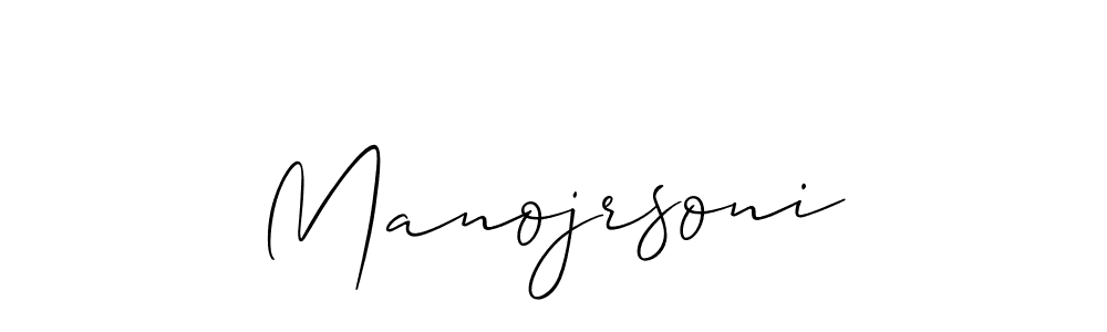 It looks lik you need a new signature style for name Manojrsoni. Design unique handwritten (Allison_Script) signature with our free signature maker in just a few clicks. Manojrsoni signature style 2 images and pictures png