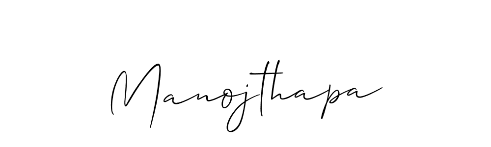 It looks lik you need a new signature style for name Manojthapa. Design unique handwritten (Allison_Script) signature with our free signature maker in just a few clicks. Manojthapa signature style 2 images and pictures png