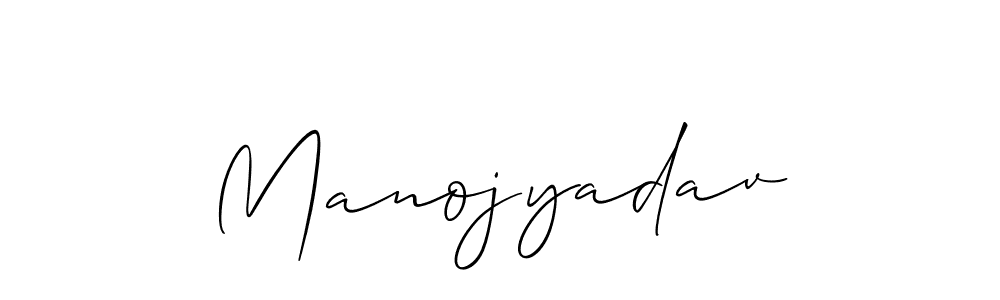 Also we have Manojyadav name is the best signature style. Create professional handwritten signature collection using Allison_Script autograph style. Manojyadav signature style 2 images and pictures png