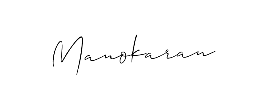 Also we have Manokaran name is the best signature style. Create professional handwritten signature collection using Allison_Script autograph style. Manokaran signature style 2 images and pictures png