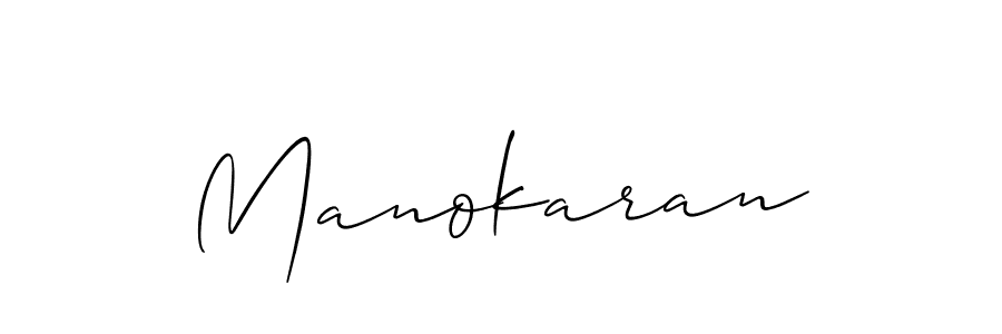 How to make Manokaran name signature. Use Allison_Script style for creating short signs online. This is the latest handwritten sign. Manokaran signature style 2 images and pictures png