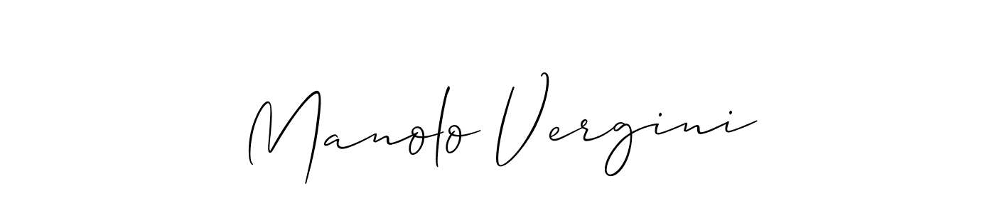 if you are searching for the best signature style for your name Manolo Vergini. so please give up your signature search. here we have designed multiple signature styles  using Allison_Script. Manolo Vergini signature style 2 images and pictures png