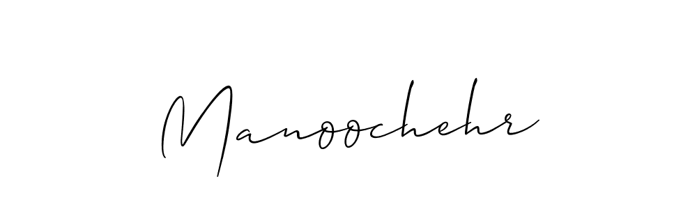 Design your own signature with our free online signature maker. With this signature software, you can create a handwritten (Allison_Script) signature for name Manoochehr. Manoochehr signature style 2 images and pictures png