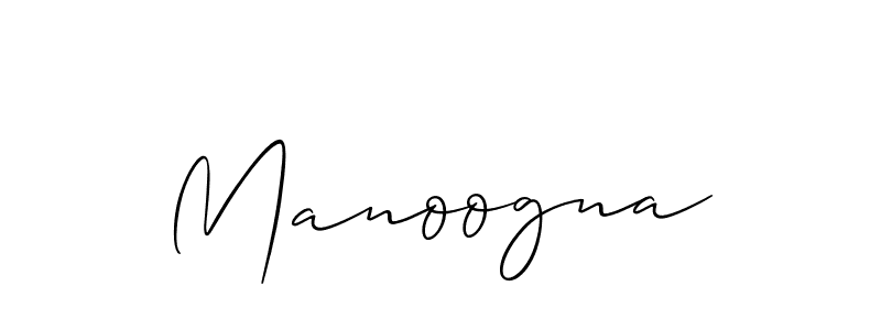 Similarly Allison_Script is the best handwritten signature design. Signature creator online .You can use it as an online autograph creator for name Manoogna. Manoogna signature style 2 images and pictures png