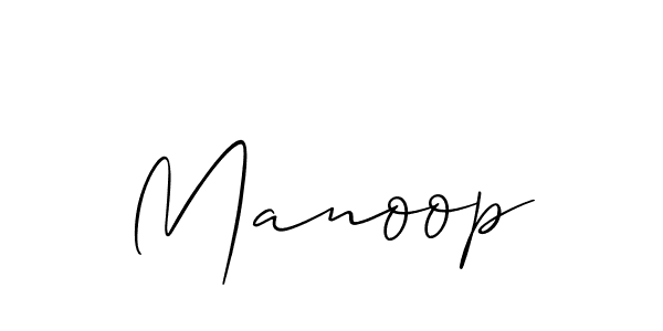 How to make Manoop name signature. Use Allison_Script style for creating short signs online. This is the latest handwritten sign. Manoop signature style 2 images and pictures png