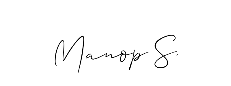 Check out images of Autograph of Manop S. name. Actor Manop S. Signature Style. Allison_Script is a professional sign style online. Manop S. signature style 2 images and pictures png