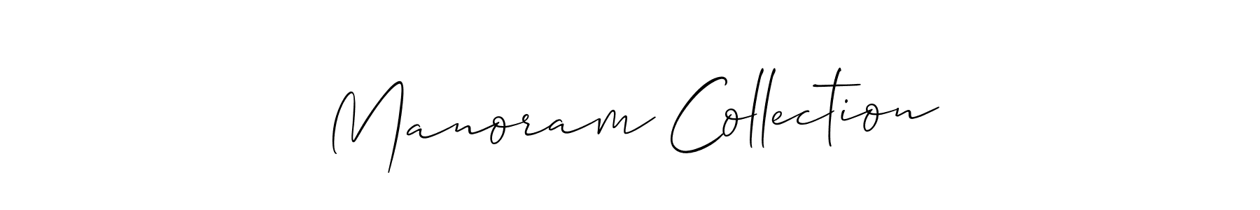 if you are searching for the best signature style for your name Manoram Collection. so please give up your signature search. here we have designed multiple signature styles  using Allison_Script. Manoram Collection signature style 2 images and pictures png