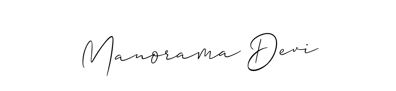 Also we have Manorama Devi name is the best signature style. Create professional handwritten signature collection using Allison_Script autograph style. Manorama Devi signature style 2 images and pictures png