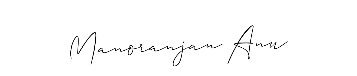 Best and Professional Signature Style for Manoranjan Anu. Allison_Script Best Signature Style Collection. Manoranjan Anu signature style 2 images and pictures png