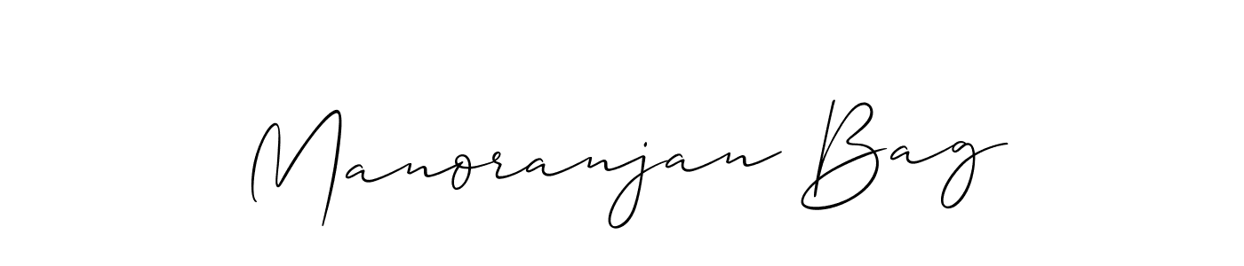 Use a signature maker to create a handwritten signature online. With this signature software, you can design (Allison_Script) your own signature for name Manoranjan Bag. Manoranjan Bag signature style 2 images and pictures png