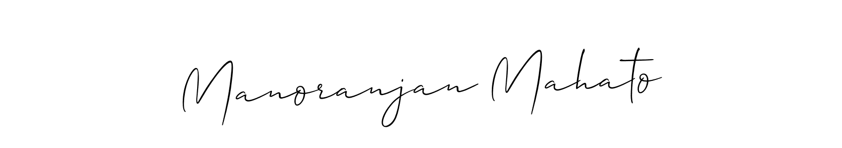 Also we have Manoranjan Mahato name is the best signature style. Create professional handwritten signature collection using Allison_Script autograph style. Manoranjan Mahato signature style 2 images and pictures png