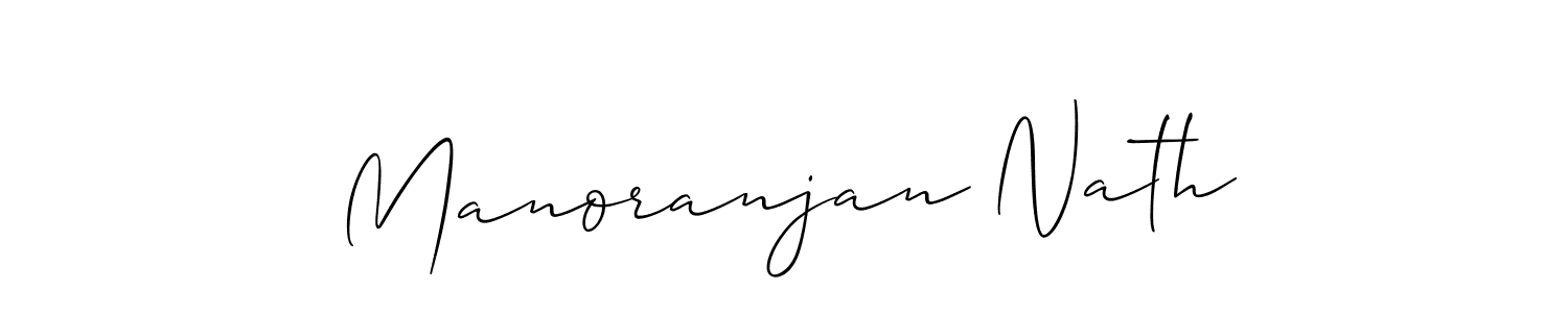 How to make Manoranjan Nath signature? Allison_Script is a professional autograph style. Create handwritten signature for Manoranjan Nath name. Manoranjan Nath signature style 2 images and pictures png