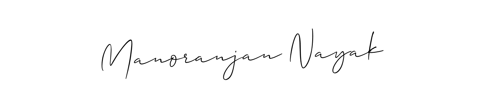 Use a signature maker to create a handwritten signature online. With this signature software, you can design (Allison_Script) your own signature for name Manoranjan Nayak. Manoranjan Nayak signature style 2 images and pictures png