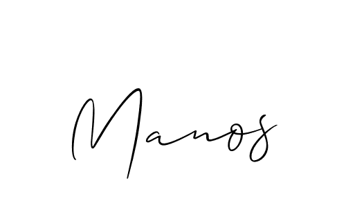 if you are searching for the best signature style for your name Manos. so please give up your signature search. here we have designed multiple signature styles  using Allison_Script. Manos signature style 2 images and pictures png