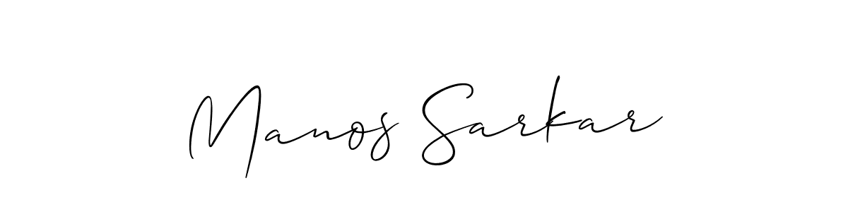 How to make Manos Sarkar signature? Allison_Script is a professional autograph style. Create handwritten signature for Manos Sarkar name. Manos Sarkar signature style 2 images and pictures png