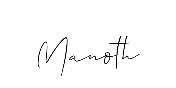 Best and Professional Signature Style for Manoth. Allison_Script Best Signature Style Collection. Manoth signature style 2 images and pictures png