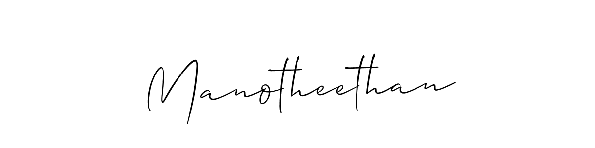 Make a short Manotheethan signature style. Manage your documents anywhere anytime using Allison_Script. Create and add eSignatures, submit forms, share and send files easily. Manotheethan signature style 2 images and pictures png