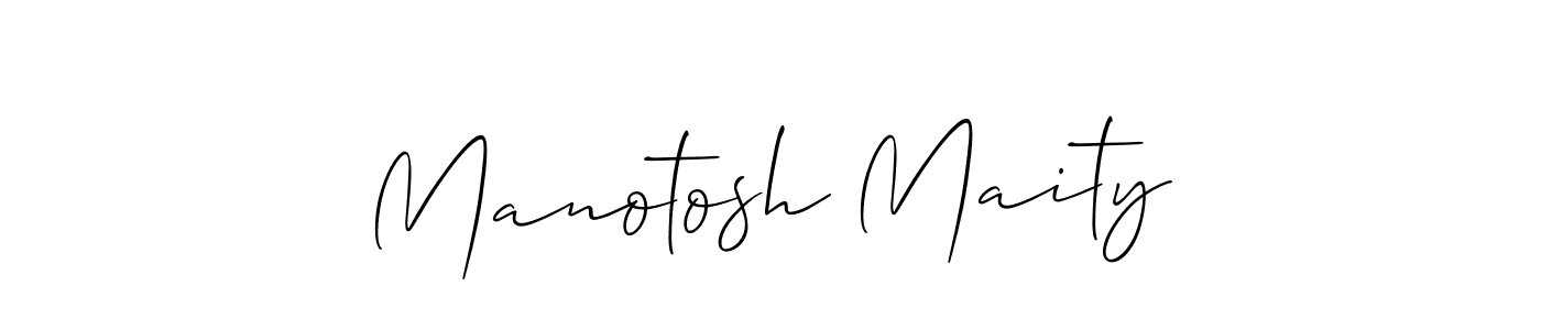 Make a short Manotosh Maity signature style. Manage your documents anywhere anytime using Allison_Script. Create and add eSignatures, submit forms, share and send files easily. Manotosh Maity signature style 2 images and pictures png