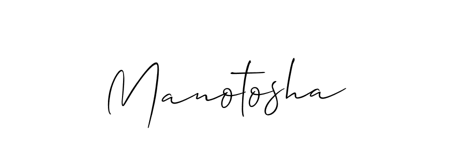 Create a beautiful signature design for name Manotosha. With this signature (Allison_Script) fonts, you can make a handwritten signature for free. Manotosha signature style 2 images and pictures png