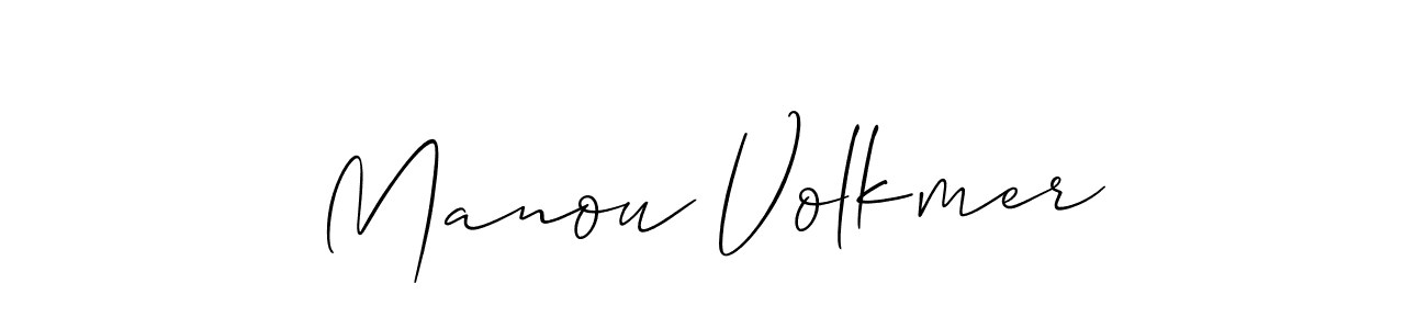 The best way (Allison_Script) to make a short signature is to pick only two or three words in your name. The name Manou Volkmer include a total of six letters. For converting this name. Manou Volkmer signature style 2 images and pictures png