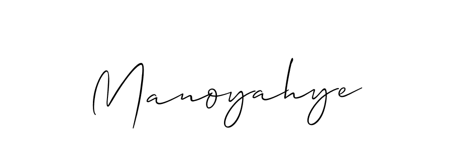 Use a signature maker to create a handwritten signature online. With this signature software, you can design (Allison_Script) your own signature for name Manoyahye. Manoyahye signature style 2 images and pictures png