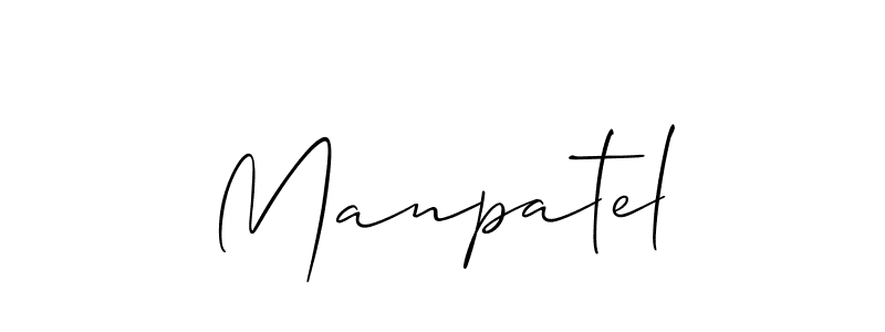 Use a signature maker to create a handwritten signature online. With this signature software, you can design (Allison_Script) your own signature for name Manpatel. Manpatel signature style 2 images and pictures png