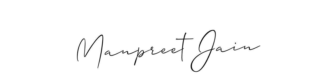 You should practise on your own different ways (Allison_Script) to write your name (Manpreet Jain) in signature. don't let someone else do it for you. Manpreet Jain signature style 2 images and pictures png