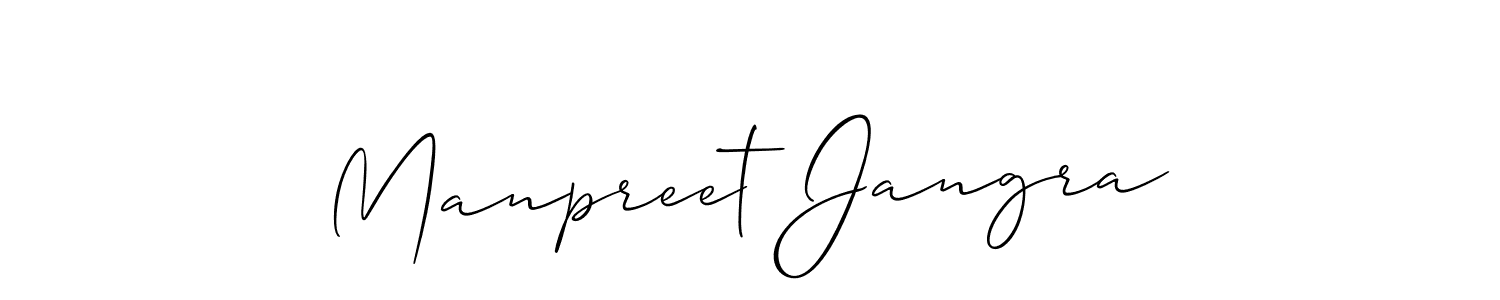 Best and Professional Signature Style for Manpreet Jangra. Allison_Script Best Signature Style Collection. Manpreet Jangra signature style 2 images and pictures png