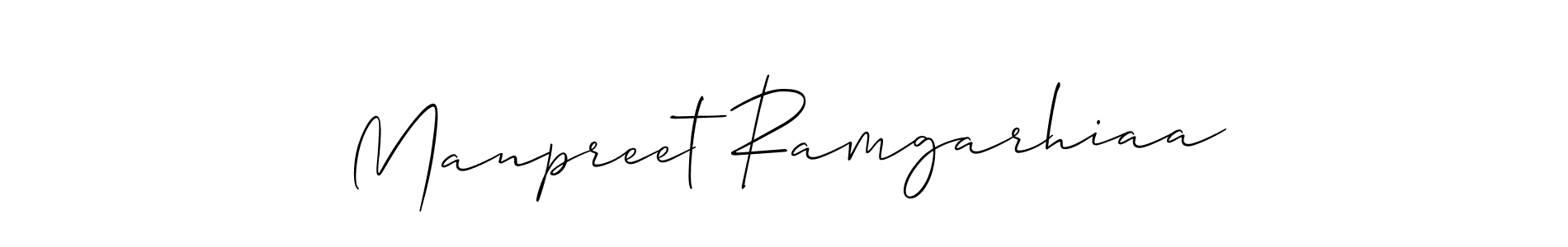 Best and Professional Signature Style for Manpreet Ramgarhiaa. Allison_Script Best Signature Style Collection. Manpreet Ramgarhiaa signature style 2 images and pictures png
