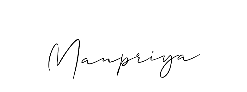 Manpriya stylish signature style. Best Handwritten Sign (Allison_Script) for my name. Handwritten Signature Collection Ideas for my name Manpriya. Manpriya signature style 2 images and pictures png