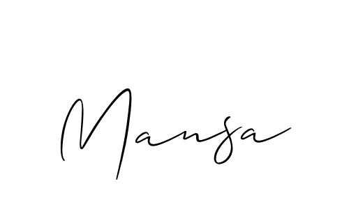 Once you've used our free online signature maker to create your best signature Allison_Script style, it's time to enjoy all of the benefits that Mansa name signing documents. Mansa signature style 2 images and pictures png