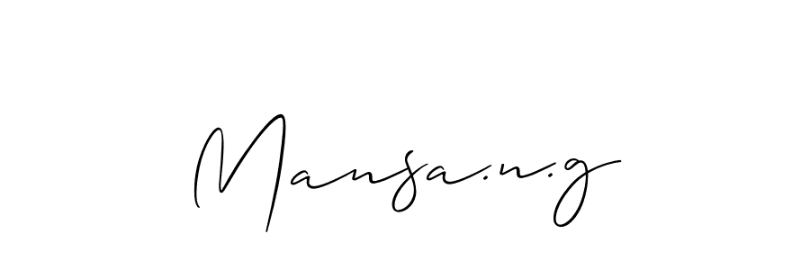 Make a short Mansa.n.g signature style. Manage your documents anywhere anytime using Allison_Script. Create and add eSignatures, submit forms, share and send files easily. Mansa.n.g signature style 2 images and pictures png