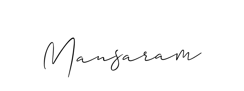 if you are searching for the best signature style for your name Mansaram. so please give up your signature search. here we have designed multiple signature styles  using Allison_Script. Mansaram signature style 2 images and pictures png