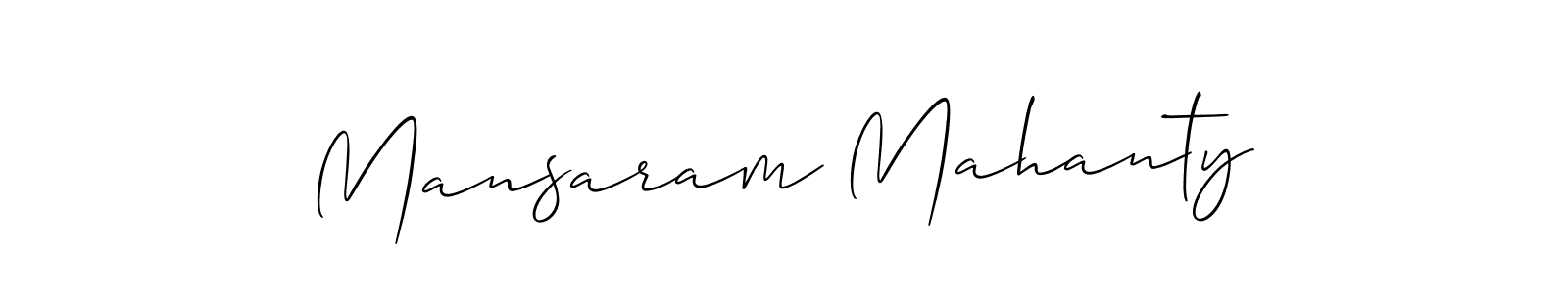 It looks lik you need a new signature style for name Mansaram Mahanty. Design unique handwritten (Allison_Script) signature with our free signature maker in just a few clicks. Mansaram Mahanty signature style 2 images and pictures png