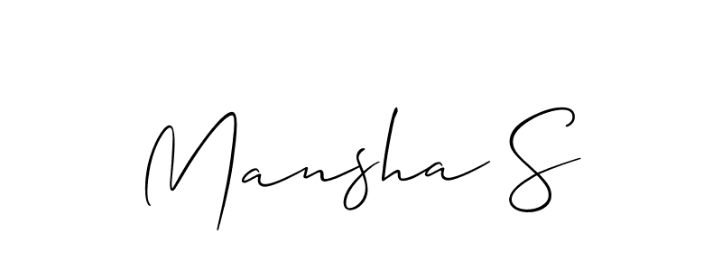 See photos of Mansha S official signature by Spectra . Check more albums & portfolios. Read reviews & check more about Allison_Script font. Mansha S signature style 2 images and pictures png