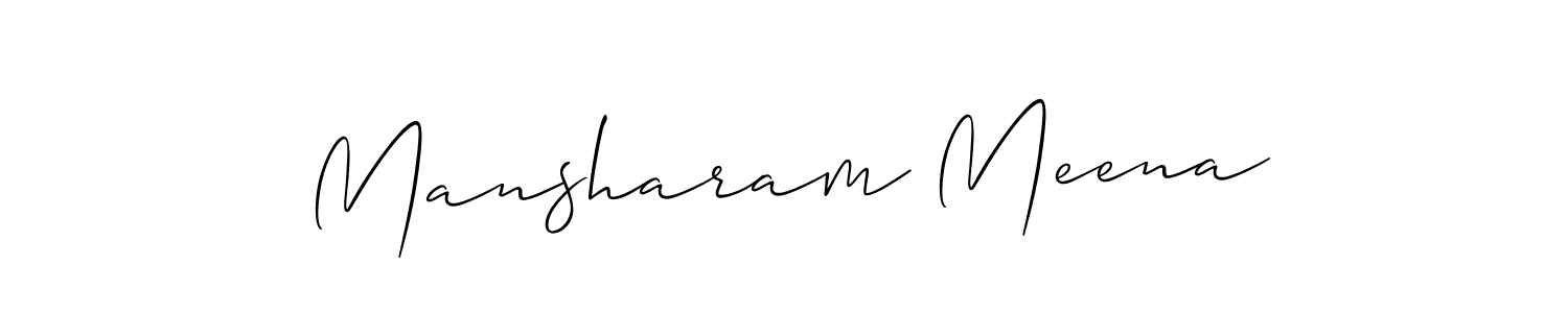 Once you've used our free online signature maker to create your best signature Allison_Script style, it's time to enjoy all of the benefits that Mansharam Meena name signing documents. Mansharam Meena signature style 2 images and pictures png
