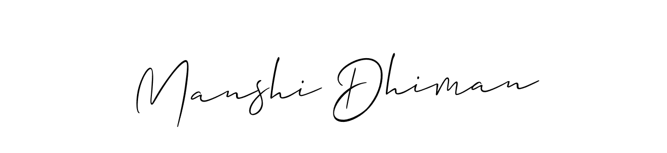Once you've used our free online signature maker to create your best signature Allison_Script style, it's time to enjoy all of the benefits that Manshi Dhiman name signing documents. Manshi Dhiman signature style 2 images and pictures png