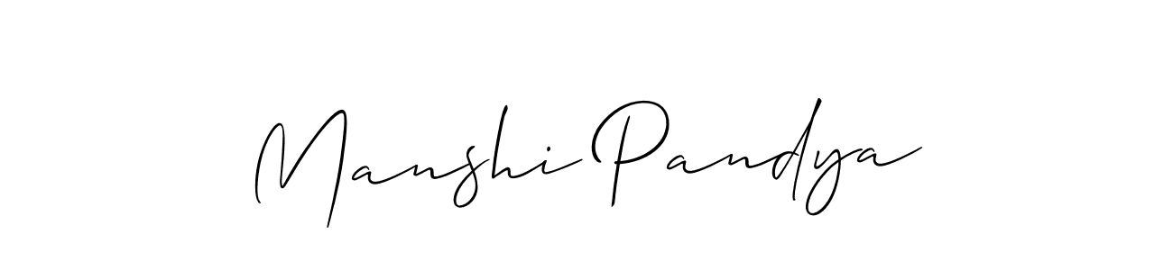It looks lik you need a new signature style for name Manshi Pandya. Design unique handwritten (Allison_Script) signature with our free signature maker in just a few clicks. Manshi Pandya signature style 2 images and pictures png