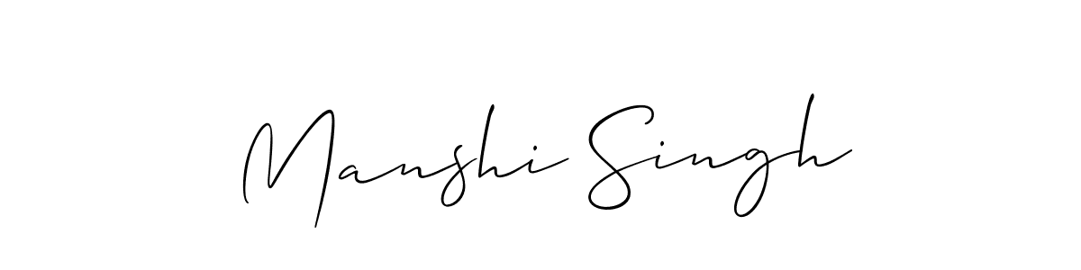 You should practise on your own different ways (Allison_Script) to write your name (Manshi Singh) in signature. don't let someone else do it for you. Manshi Singh signature style 2 images and pictures png