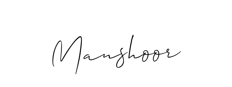 How to make Manshoor name signature. Use Allison_Script style for creating short signs online. This is the latest handwritten sign. Manshoor signature style 2 images and pictures png