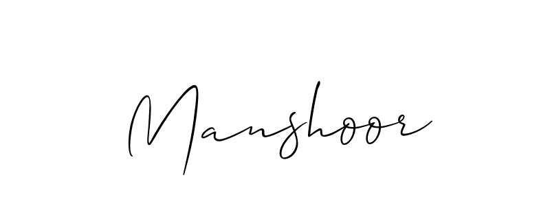 How to make Manshoor name signature. Use Allison_Script style for creating short signs online. This is the latest handwritten sign. Manshoor signature style 2 images and pictures png