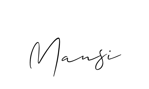 It looks lik you need a new signature style for name Mansi. Design unique handwritten (Allison_Script) signature with our free signature maker in just a few clicks. Mansi signature style 2 images and pictures png