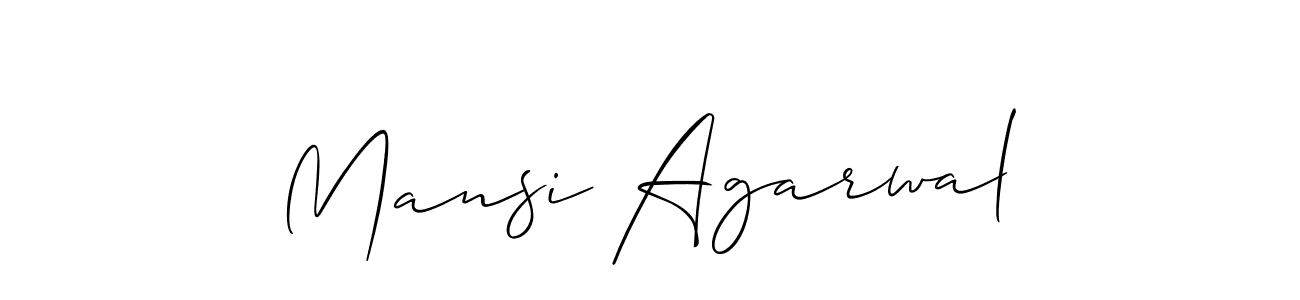 Also You can easily find your signature by using the search form. We will create Mansi Agarwal name handwritten signature images for you free of cost using Allison_Script sign style. Mansi Agarwal signature style 2 images and pictures png