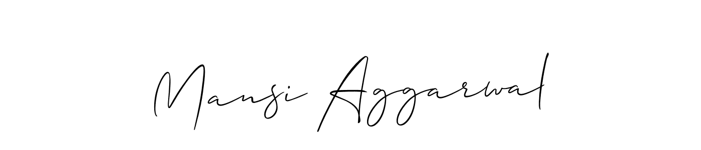 How to Draw Mansi Aggarwal signature style? Allison_Script is a latest design signature styles for name Mansi Aggarwal. Mansi Aggarwal signature style 2 images and pictures png