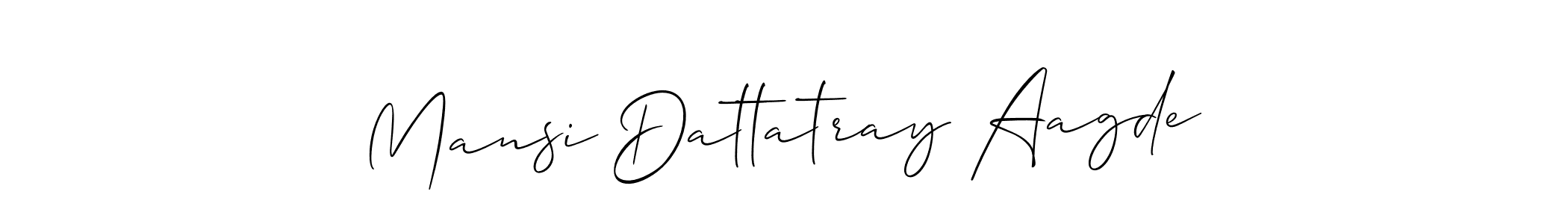 How to Draw Mansi Dattatray Aagde signature style? Allison_Script is a latest design signature styles for name Mansi Dattatray Aagde. Mansi Dattatray Aagde signature style 2 images and pictures png
