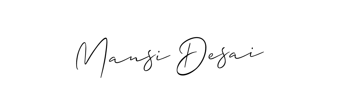 You can use this online signature creator to create a handwritten signature for the name Mansi Desai. This is the best online autograph maker. Mansi Desai signature style 2 images and pictures png
